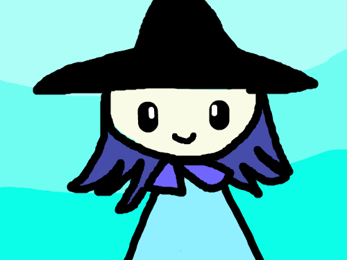 마녀 연습생(?) : 마녀가 되기 위해 수련하고 있는 마녀 연습생이다 스케치판 ,sketchpan