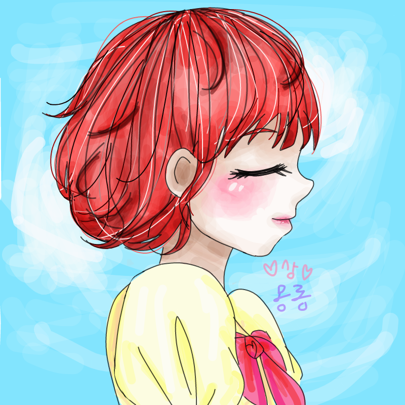 문득 옆모.. : 문득 옆모습을 그리고 싶었어요
이제 웃찾사 보러가야지 ㅎㅎ 스케치판 ,sketchpan
