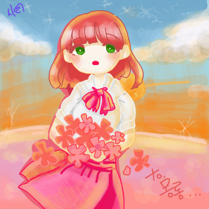송사리김사.. : 송사리김사리꼽사리 님 사랑해요♡♡♡
그림이 너무 사랑스러워서 건들수 없었다... 으헤 스케치판 ,sketchpan