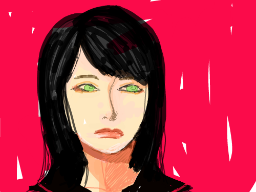 소녀 : 학원숙ㅈ제해야하는데요런거나그리고앉잤고... 스케치판 ,sketchpan