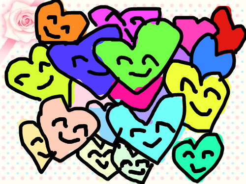 하트들의 합창 : 하트하트하트하트하트하트하트하트 스케치판 ,sketchpan