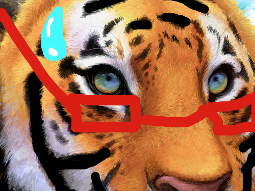 호랑이를 망쳐버렸다;; : 미얀요;;; 스케치판 ,sketchpan