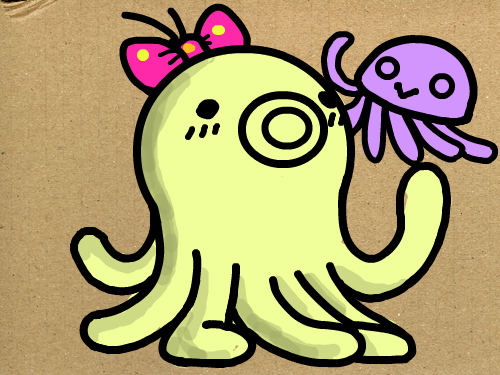 문어 색칠하기 : 문어 색칠하기 스케치판 ,sketchpan