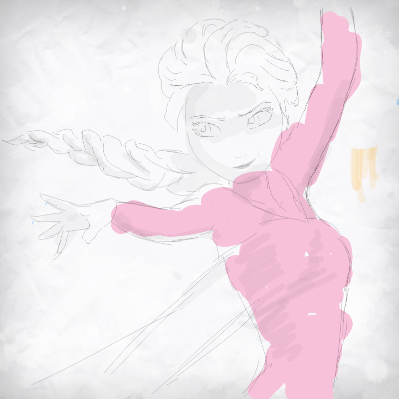 조카랑 엘.. : 조카랑 엘사~~~ 스케치판 ,sketchpan
