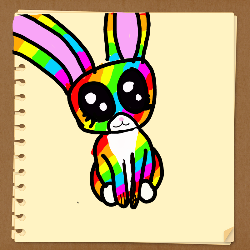 Rainbowbun.. : Rainbowbunny 스케치판 ,sketchpan