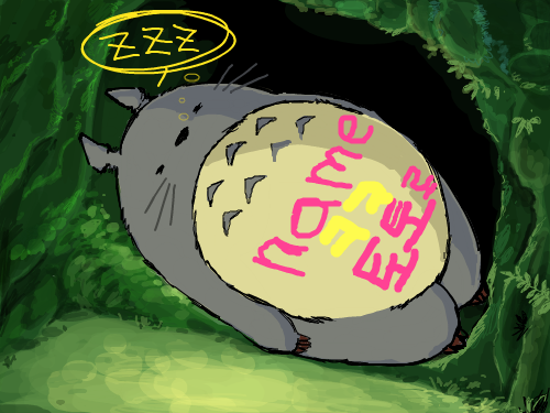 토토로 : 배위에..... 스케치판 ,sketchpan