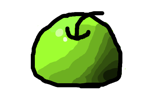 사과 : 빛받은 사과 스케치판 ,sketchpan