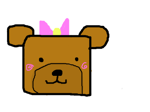 귀여운  곰돌이 : 리본을 좋아하는  곰돌이[곰] 스케치판 ,sketchpan