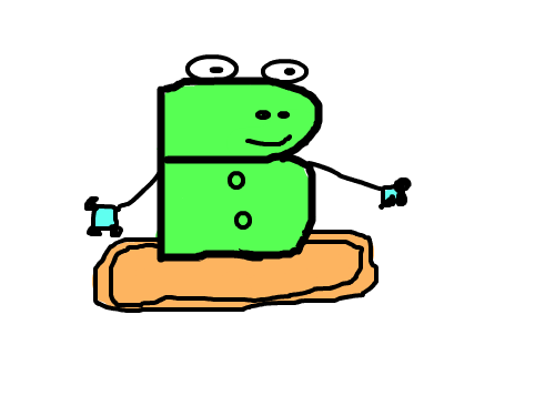 접시 위에 올라간 B 개구리 : 접시 위에 올라간 B 개구리 스케치판 ,sketchpan