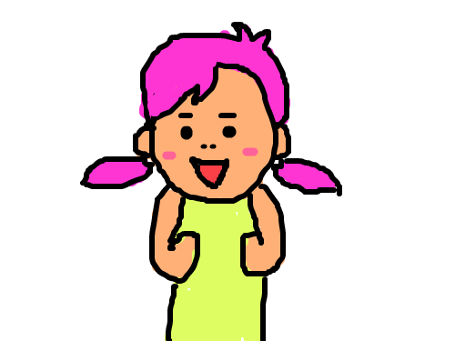 14.여자아이2 : 여자아이입니다. 스케치판 ,sketchpan
