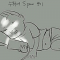 누워서 S.p.. : 누워서 S.pan보기 스케치판 ,sketchpan