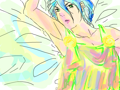 for fun? : inspired by certain coloring artists, lol. just testing out coloring, im tired. 스케치판 ,sketchpan