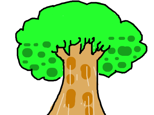 나무 : 감성적인 나무 스케치판 ,sketchpan