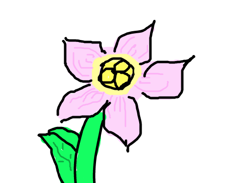 예쁜 꽃 : 예쁜 꽃 입니다. 스케치판 ,sketchpan