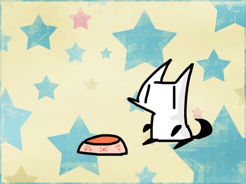 꼬양이 : 고양이밥없다. 스케치판 ,sketchpan