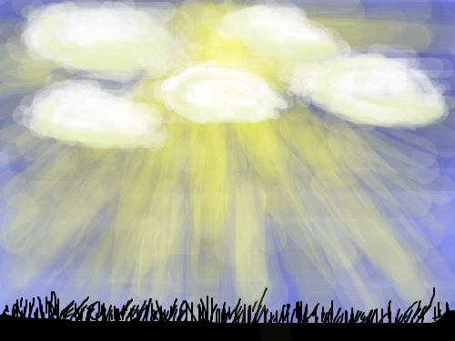 달과 구름 : 찬란하다...... 스케치판 ,sketchpan