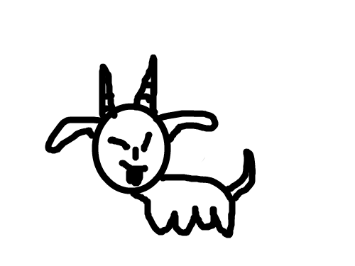 내강아지 : 악마강아지 스케치판 ,sketchpan