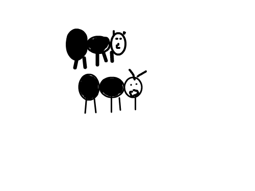 개미의일과 : 개미가논다 스케치판 ,sketchpan