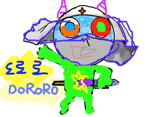 악마 : 도로로의 악마 스케치판 ,sketchpan