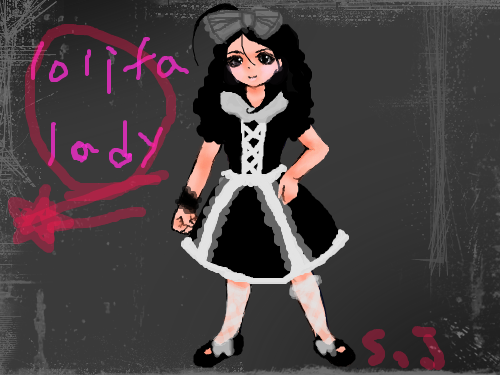 로리타아가씨 : 'ㅇ'그냥.. 스케치판 ,sketchpan