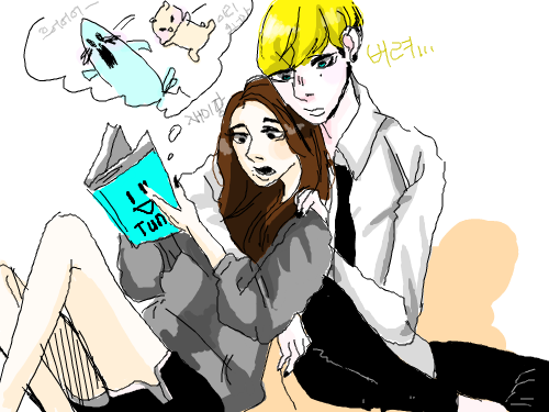 외쿡인 : 책내용으어ㅓ어어어어어어어어어어어ㅓㅇ일로와임마 스케치판 ,sketchpan