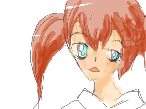 멍한애 : 처음으로그렸는데 채색이 안어울려 그림체도 이상해요 ㅠ 멍하다... 기분도 멍하구 아무튼 오늘은 멍한하루 > 스케치판 ,sketchpan