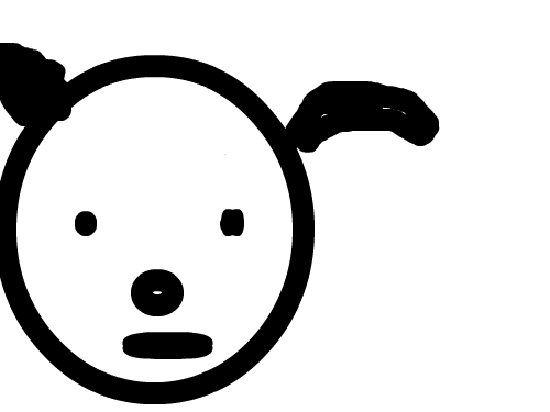 강아지그림 : 강아지그렸어 스케치판 ,sketchpan