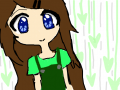 Girl in green : blah. 스케치판 ,sketchpan