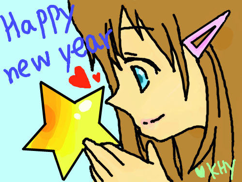 Happy new year : Happy new year~♡ 스케치판 ,sketchpan