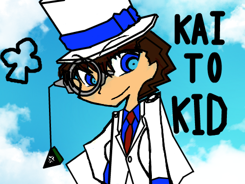 괴도키드 : 이번에는 괴도키드 에요..제일 어려웠어요..ㅠㅠ 스케치판 ,sketchpan