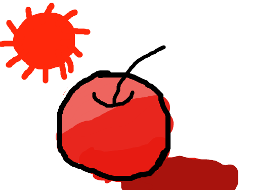 최대한 : 사과 맛있겠지 스케치판 ,sketchpan