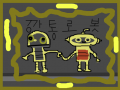 깡통로봇 : 머쉬나리움 게임을 소재 스케치판 ,sketchpan