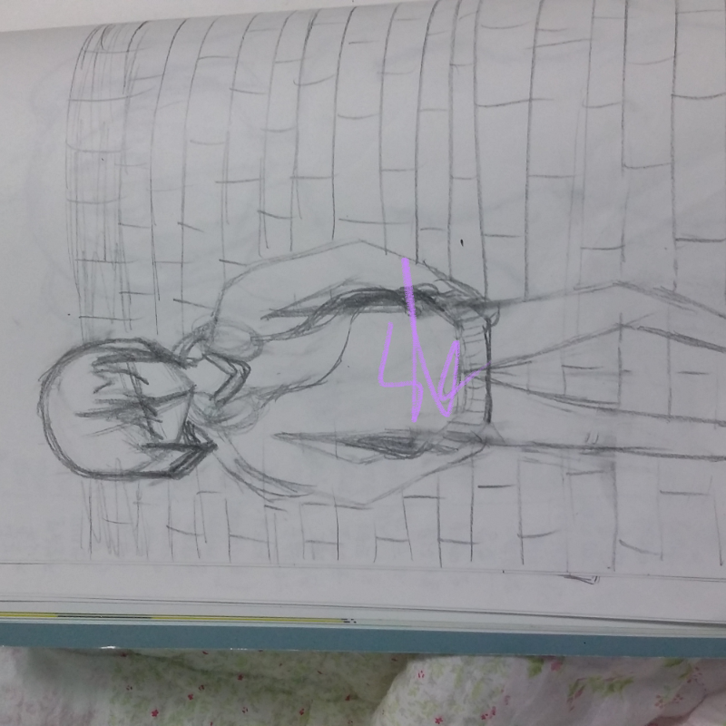 구도는 다 .. : 구도는 다 잡아놓고 안그리고 있다..ㅡㅡ 스케치판 ,sketchpan