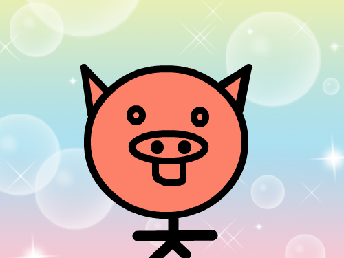 돼지 : ()_() 스케치판 ,sketchpan