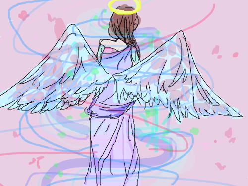 천사 : 그냥천사 스케치판 ,sketchpan