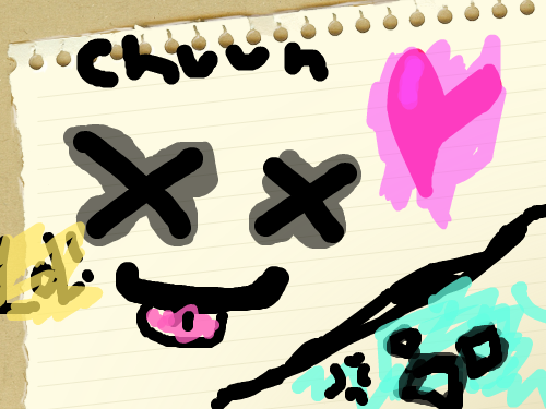 chuun drawn : chuun making oonme mad !!! 스케치판 ,sketchpan