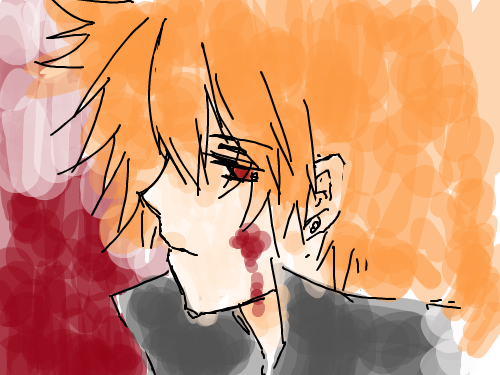 츠나 대마왕 : 피칠한 츠나.피칠 대마왕 ㅋㅋㅋ초간단 합니다. 스케치판 ,sketchpan