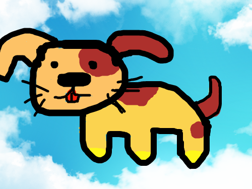 강아지 : 강아지입니다 스케치판 ,sketchpan