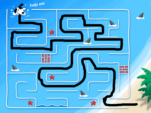 미로찾기 : 재미있는것 스케치판 ,sketchpan