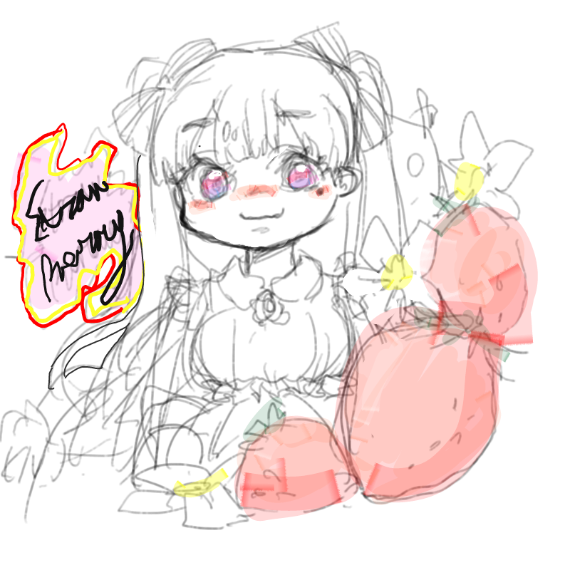 딸기 : 딸기 스케치판 ,sketchpan