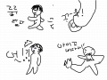 백원의복수 : 장난질좀했음 스케치판 ,sketchpan