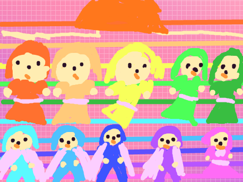 무지개요정 : 무지개요정 스케치판 ,sketchpan