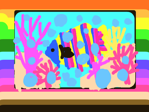 물고기의 하루 : 물고기의 하루 스케치판 ,sketchpan