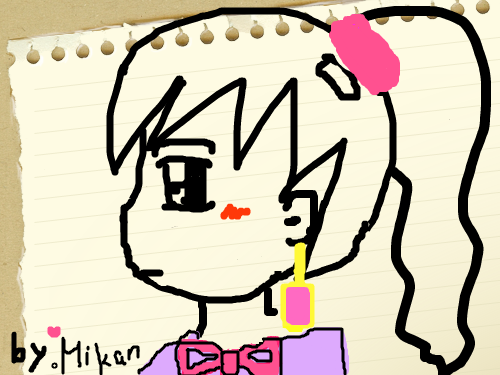 루이즈 (머리 묶은거라고 할까나?) : 루이즈가 파티갔을때의 모습이랄카? 스케치판 ,sketchpan