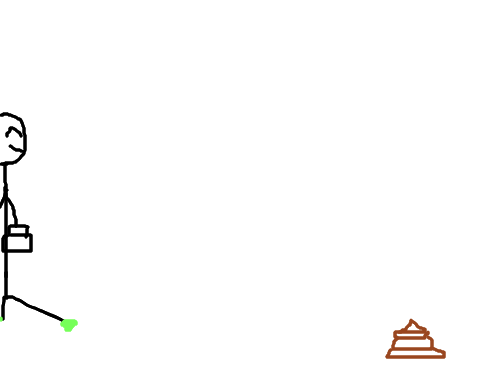 젠장 : 첫출근길에 x밟았음 스케치판 ,sketchpan