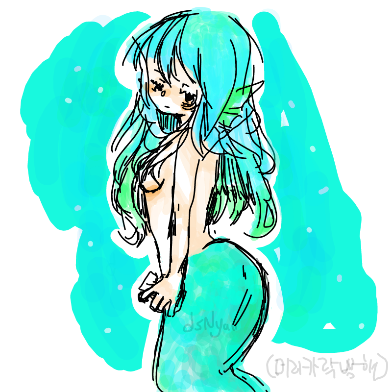 인어껑쥬 : 인어껑쥬 스케치판 ,sketchpan