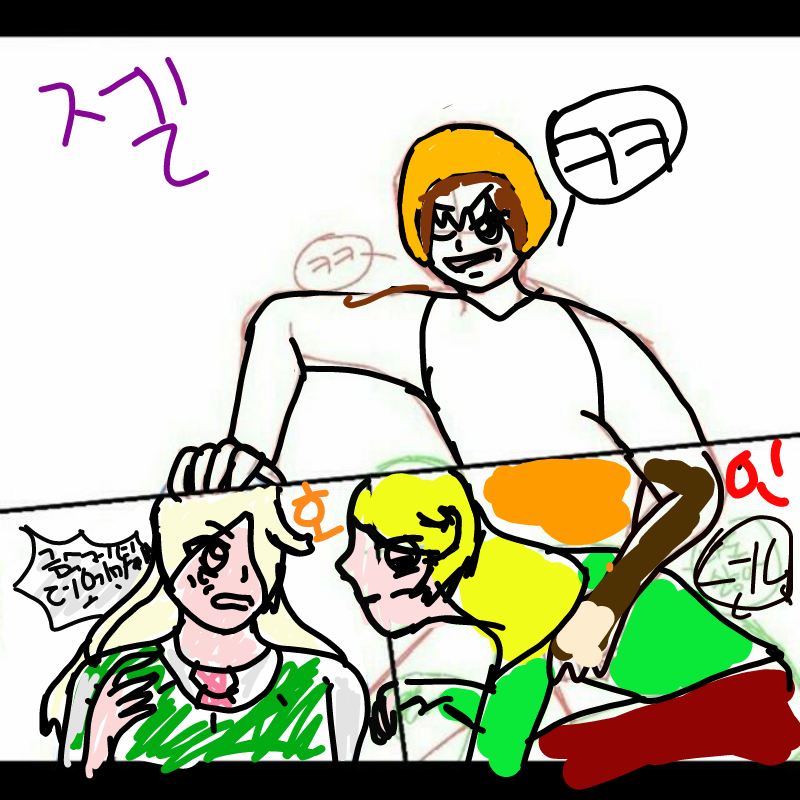 좀비고 캐.. : 좀비고 캐릭들 호,인,젤 스케치판 ,sketchpan