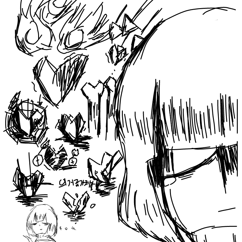 어쩌면 떨.. : 어쩌면 떨어졌을 그 순간 부터 죽을 운명이였을수있다. 스케치판 ,sketchpan