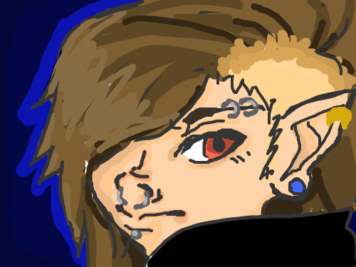 Takishi : One of my favorite ocs to draw (1st computer drawing thingy lol) 스케치판 ,sketchpan