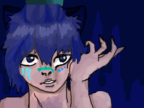 Oc Satan : Another picture of my Oc.. I spend up very late on this XD 스케치판 ,sketchpan